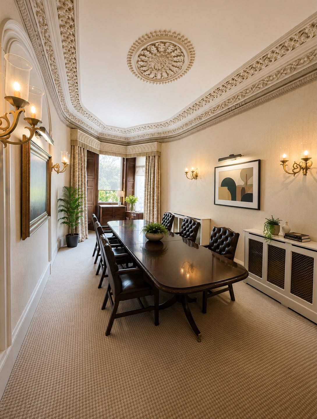 The six-seat Boardroom at Juniper House