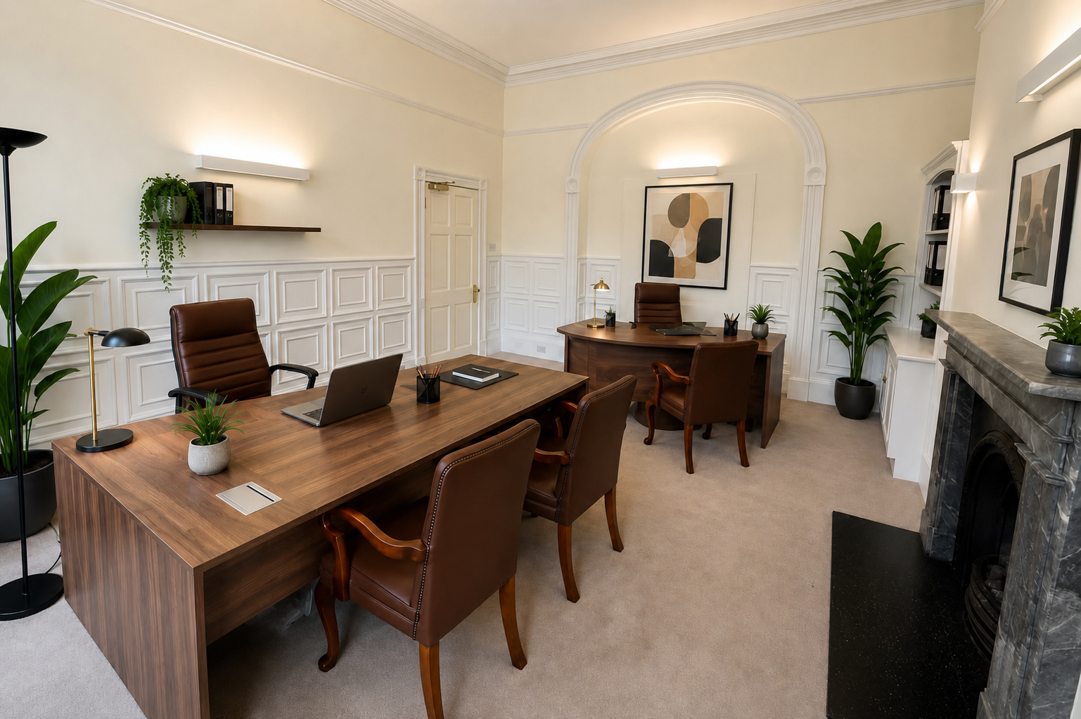 A medium private office for up to four people