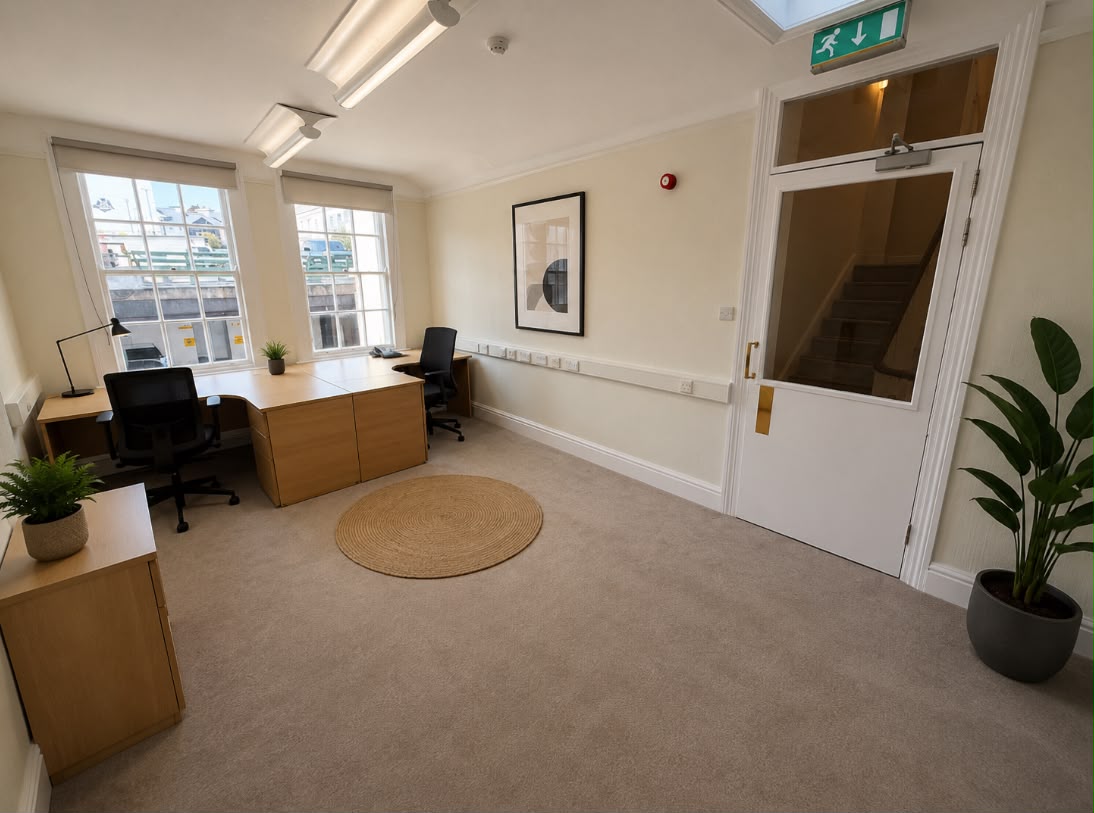 A small private office for two to three people